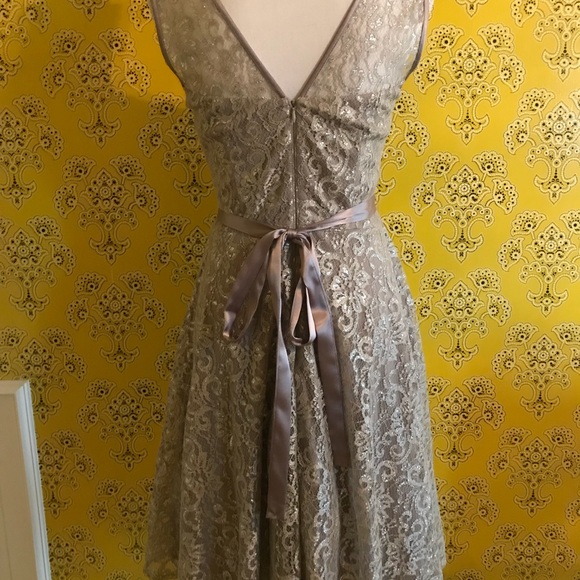 NWT * Lace * Embellished Belt * Sleeveless Dress - Picture 5 of 5
